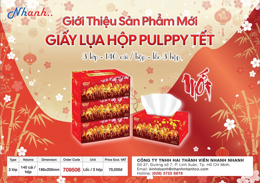 Đón Xuân Sang, Khởi Đầu Mới Cùng Giấy Lụa Hộp Pulppy Tết Cao Cấp
